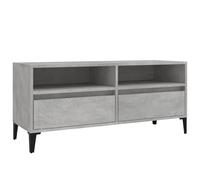 (concrete grey, 100 x 34.5 x 44.5 cm) vidaXL TV Cabinet TV Unit Storage Cabinet Media Unit Cupboard Engineered Wood