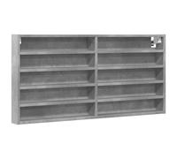 (concrete grey, 100 x 8.5 x 50 cm) vidaXL Vitrine Cabinet Wall Mounted Cabinet Floating Cabinet Engineered Wood