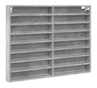 (concrete grey, 100 x 8.5 x 75 cm) vidaXL Vitrine Cabinet Wall Mounted Cabinet Floating Cabinet Engineered Wood