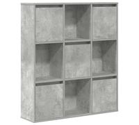 vidaXL Bookcase Concrete Grey 89X24X101.5 Cm Engineered Wood, Grey