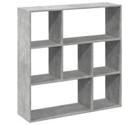 (concrete grey, 102 x 29 x 103.5 cm) vidaXL Book Cabinet Bookcase Storage Shelf Bookshelf Book Rack Engineered Wood