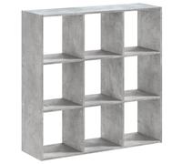 vidaXL Bookcase Concrete Grey 102X32X102 Cm Engineered Wood, Grey
