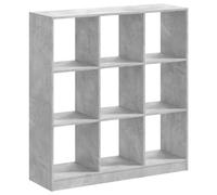 vidaXL Bookcase Concrete Grey 102X32X108 Cm Engineered Wood, Grey