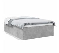 vidaXL Bed Frame Without Mattress Concrete Grey 120X190 cm Small Double, Grey