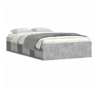 (concrete grey, 120 x 190 cm) vidaXL Bed Frame Bedroom Mattress Foundation Guest Room Bedstead Bed Base