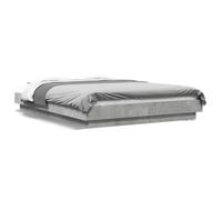 Bed Frame Base Bedstead Concrete Grey 120x200 cm Engineered Wood vidaXL
