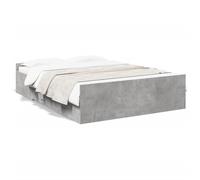 (concrete grey, 120 x 200 cm) vidaXL Bed Frame with Drawers Bed Base Sonoma Oak 120x200 cm Engineered Wood
