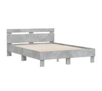 vidaXL Bed Frame Without Mattress Concrete Grey 120X200 cm, Grey