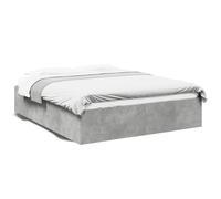 (concrete grey, 150 x 200 cm/ 35 cm) vidaXL Bed Frame Bedroom Bed Base Bedstead White 120x200 cm Engineered Wood