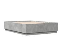 (concrete grey, 150 x 200 cm) vidaXL Bed Frame Bedroom Bed Base Bedstead Mattress Foundation Engineered Wood
