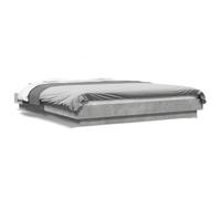 (concrete grey, 150 x 200 cm) vidaXL Bed Frame Home Bed Base Mattress Foundation Bedstead Engineered Wood