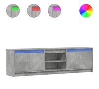 (concrete grey, 180 x 34 x 50 cm) vidaXL TV Cabinet with LED TV Stand TV Unit Media Cabinet Engineered Wood