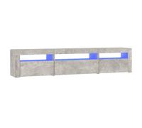 (concrete grey, 195 x 35 x 40 cm) vidaXL TV Cabinet with LED Lights Media Unit TV Stand Multi Colours/Sizes