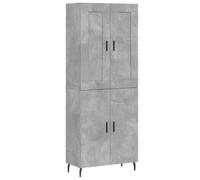 vidaXL Highboard Concrete Grey 69.5x34x180 cm Engineered Wood