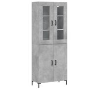 (concrete grey, 2 doors) vidaXL Highboard Sideboard Tall Storage Cabinet Side Cabinet Engineered Wood