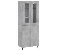 (concrete grey, 2 doors) vidaXL Highboard Sideboard Tall Storage Cabinet Side Cabinet Engineered Wood