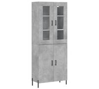 (concrete grey, 2 doors) vidaXL Highboard Sideboard Tall Storage Cabinet Side Cabinet Engineered Wood