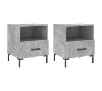 Bedside Cabinets Nightstand Bedside Table Bed Cabinet Engineered Wood vidaXL