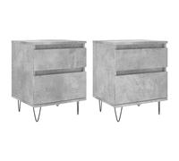 Bedside Cabinets Nightstand Side Table Bed Cabinet Engineered Wood vidaXL