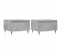 vidaXL Coffee Tables 2 pcs Concrete Grey 50x46x35 cm Engineered Wood, Grey