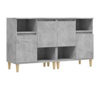 (concrete grey, 2 pcs) vidaXL Sideboards Cabinet Cupboard Highboard Engineered Wood