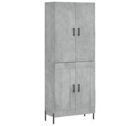 (concrete grey, 2 wood doors) vidaXL Highboard Sideboard Storage Cabinet Side Cabinet White Engineered Wood