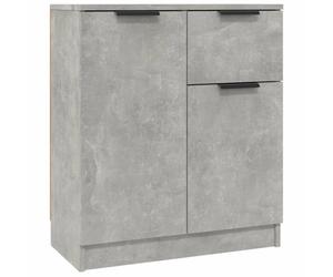 (concrete grey, 214) vidaXL Sideboard Cabinet Home Organiser Cupboard Side Cabinet Engineered Wood