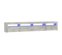 (concrete grey, 240 x 35 x 40 cm) vidaXL TV Cabinet with LED Lights Media Unit TV Stand Multi Colours/Sizes