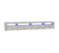 (concrete grey, 270 x 35 x 40 cm) vidaXL TV cabinets with LED Lights Multi Colours 240x35x40 cm/270x35x40 cm