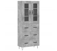 (concrete grey, 3 drawers) vidaXL Highboard Sideboard Storage Cabinet Home Side Cabinet Engineered Wood