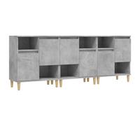 (concrete grey, 3 pcs) vidaXL Sideboards Cabinet Cupboard Highboard 2 pcs Grey Sonoma Engineered Wood