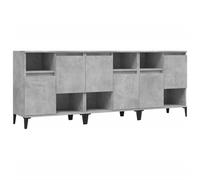 (concrete grey, 3 pcs) vidaXL Sideboards Storage Side Cabinet Cupboard Highboard Engineered Wood