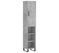 (concrete grey, 3 shelves) vidaXL Highboard Sideboard Cupboard Side Board Storage Cabinet Engineered Wood