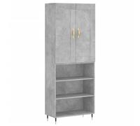 (concrete grey, 3 shelves) vidaXL Highboard Sideboard Storage Cabinet Home Side Cabinet Engineered Wood