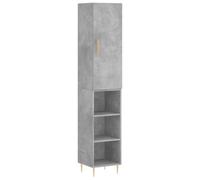(concrete grey, 3 shelves) vidaXL Highboard Sideboard Tall Storage Cabinet Side Cabinet Engineered Wood