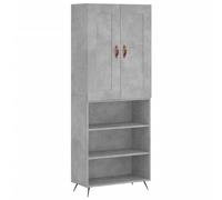 (concrete grey, 3 shelves) vidaXL Highboard Sideboard Tall Storage Cabinet Side Cabinet Engineered Wood
