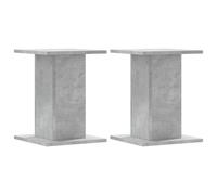 (concrete grey, 30 x 30 x 40 cm) vidaXL Speaker Stands Living Room Speaker Floor Stand 2 pcs Engineered Wood