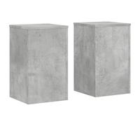 (concrete grey, 30 x 30 x 50 cm) vidaXL Plant Stands Garden Plant Pot Holder Flower Stand 2 pcs Engineered wood