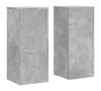 (concrete grey, 30 x 30 x 70 cm) vidaXL Plant Stands Garden Plant Pot Holder Flower Stand 2 pcs Engineered wood