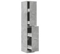 (concrete grey, 30 x 41 x 174.5 cm) vidaXL Apothecary Cabinet Storage Cabinet Apothecary Cupboard Engineered Wood