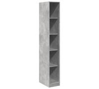 (concrete grey, 30 x 50 x 200 cm/ 4 shelves piece) vidaXL Wardrobe Clothing Storage Hanger Clothes Cabinet Closet Engineered Wood