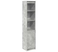 vidaXL Highboard Concrete Grey 37.5x35x180 cm Engineered Wood, cabinet, side cabinet, tall storage cabinet, storage cabinet, tall cabinet