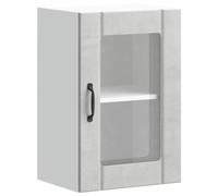 (concrete grey, 40 x 31 x 60 cm) vidaXL Oven Cabinets Kitchen Cabinet Oven Unit 2 pcs Kalmar Engineered Wood