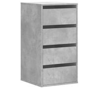 (concrete grey, 40 x 41 x 76 cm) vidaXL Corner Chest of Drawers Storage Drawer Side Cabinet Engineered Wood