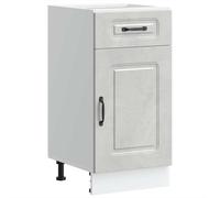 (concrete grey, 40 x 46 x 81.5 cm) vidaXL Kitchen Base Cabinet Kalmar Smoked Oak Engineered Wood