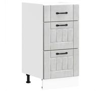 (concrete grey, 40 x 46 x 81.5 cm) vidaXL Oven Cabinets Kitchen Cabinet Oven Unit 2 pcs Kalmar Engineered Wood