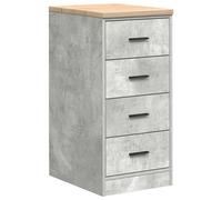 (concrete grey, 40 x 51 x 85 cm) vidaXL Garage Storage Cabinet Smoked Oak 30x51x85 cm Solid Wood Pine cabinet
