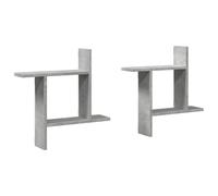 (concrete grey, 50 x 12 x 50 cm) vidaXL Wall Shelves Wall Storage Shelf Floating Shelf 2 pcs Engineered Wood