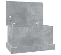 (concrete grey, 50 x 30 x 28 cm) vidaXL Storage Box Garden Tool Chest Outdoor Storage Bin Box Engineered Wood