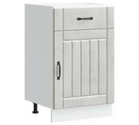 (concrete grey, 50 x 46 x 81.5 cm) vidaXL Oven Cabinets Kitchen Cabinet Oven Unit 2 pcs Kalmar Engineered Wood